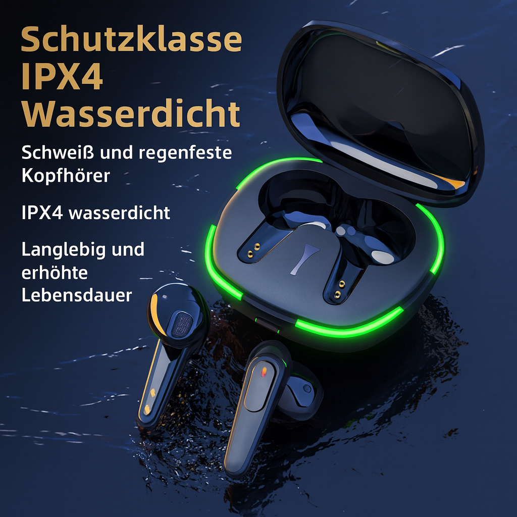 TWS Bluetooth 5.0 In-Ear Hoofdtelefoon Draadloos Aanraakgevoelig IPX4 LED-oplaadetui