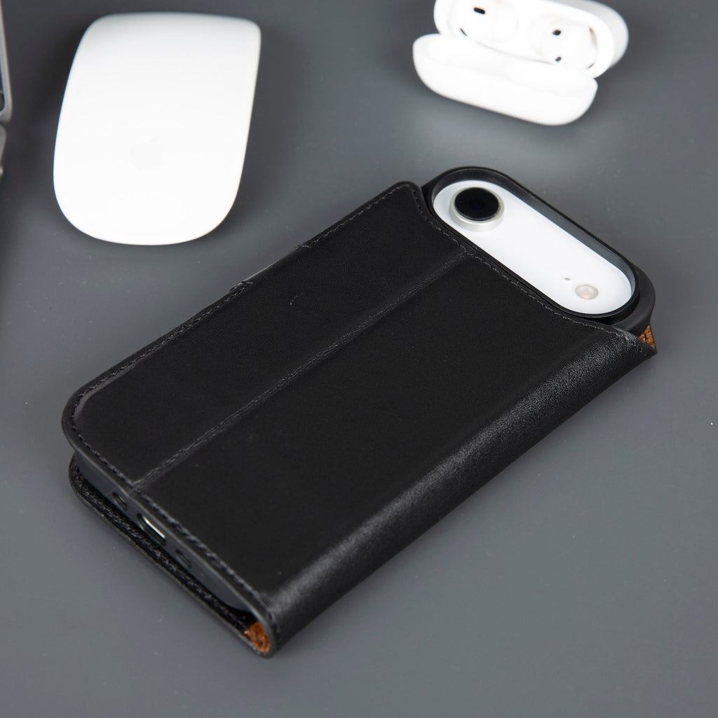 Casper iPhone 17 Air Leren Portemonneehoesje – MagSafe Compatibel