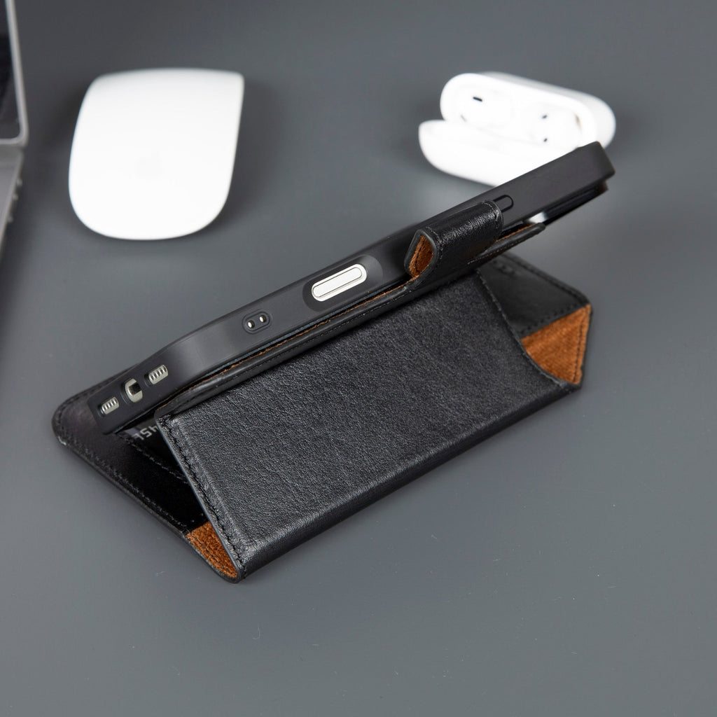 Casper iPhone 17 Air Leren Portemonneehoesje – MagSafe Compatibel