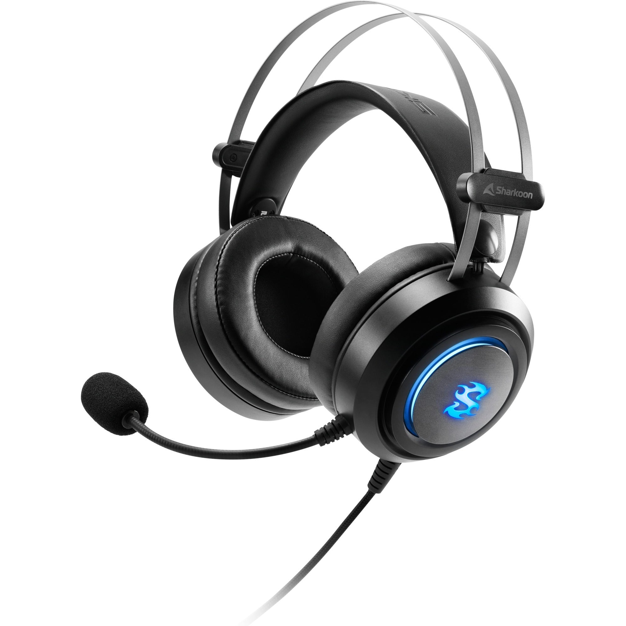 Sharkoon Skiller SGH30 over-ear gamingheadset (zwart, pc, PlayStation 4, PlayStation 5, RGB-leds)